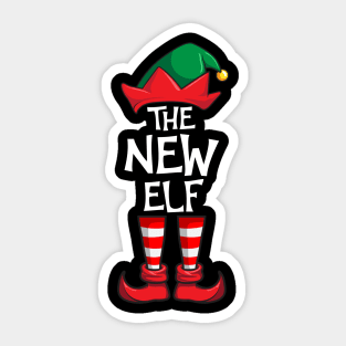 New Elf Matching Family Christmas Sticker
